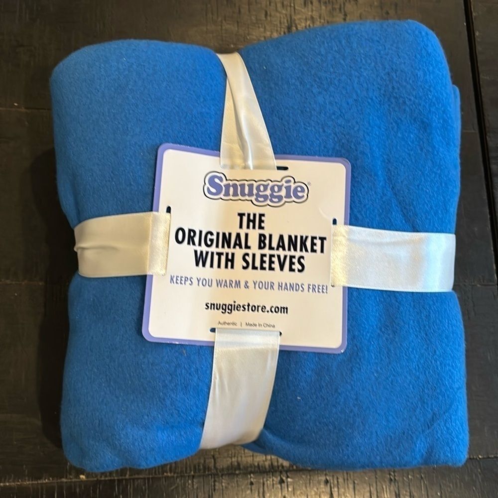 Snuggie Wearable Blanket One Size Blue 71” x 54” Cozy Winter Gift​​​​​